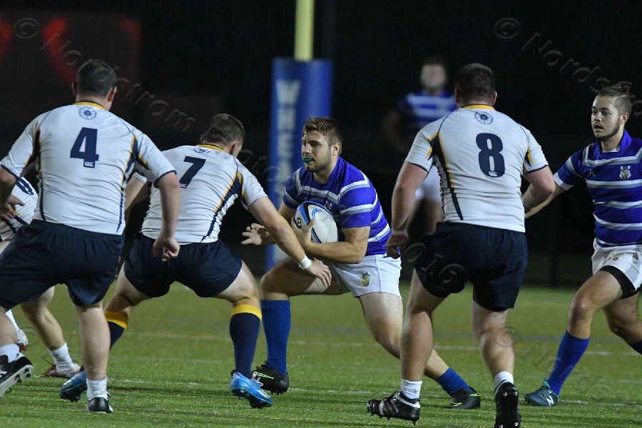 Wheaton Men\'s Rugby vs Mass Maritime.  Photo by Keith Nordstrom